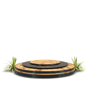 modern elegant 3d render podium for design png