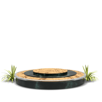 modern elegant 3d render podium for design png