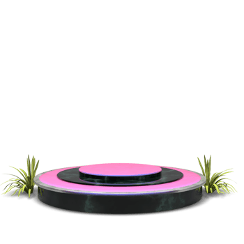 modern elegant 3d render podium for design png