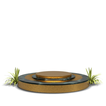 modern elegant 3d render podium for design png