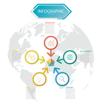 presentation business info-graphic template, abstract infographics number options template,used for web design, business step options, banner. Vector illustration