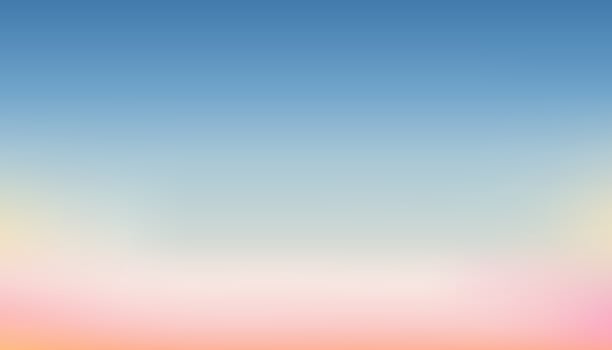 Vector Morning sky, Horizon Spring sky scape in blue,yellow, pink colour,Backdrop illustration nature sky in sunny day Summer, Horizon Natural banner background for World environment day,Earth day