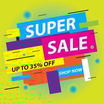 Banner sale special offers banner template design background. vector