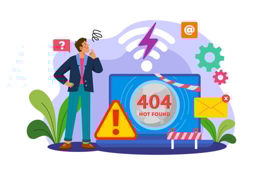 Poor Internet Connection Illustration concept on white background vector