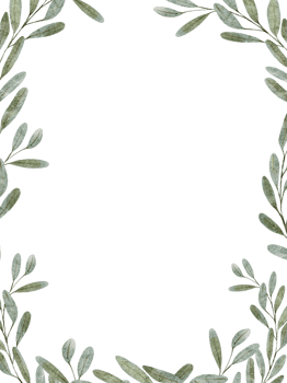 Watercolor illustration frame with green leaves,Digital Hand paint Spring or summer nature isolated on white paper background with copy space for card, invitation,Mother's Day,wedding or greeting card png