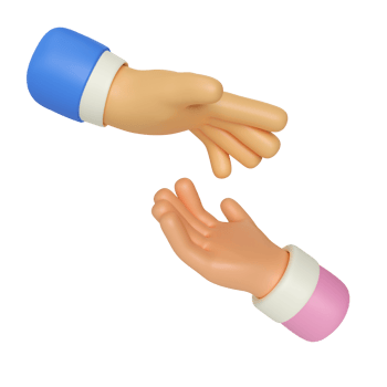 Help Hand Gesture 3D Render Illustration png