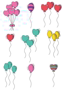balloon vector design illustration isolated on white background