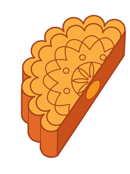 Mooncake, cartoon illustration png