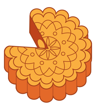 Mooncake, cartoon illustration png