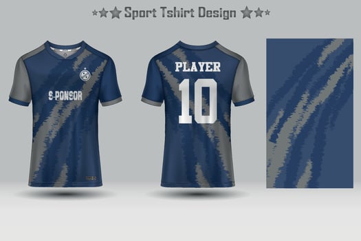 Football sport jersey mockup abstract geometric pattern  t-shirt design vector