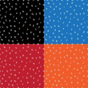 abstrack alphabet letter seamless pattern vector