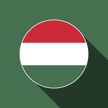 Country Hungary. Hungary flag. Vector illustration.