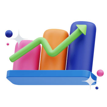 Business Icon, Statistic, 3d Illustration png