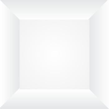 blank persfective white wall corner vector illustration