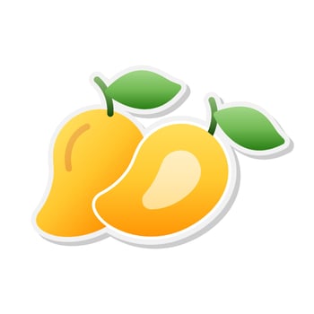Mango sticker icon, Vector, Illustration. vector