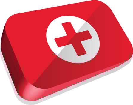 First aid kit vector