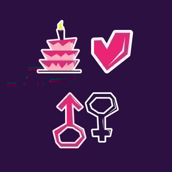 Wedding Illustration Icon Pack 2 vector