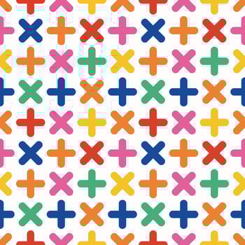 Abstract vector pattern design. Seamless pattern with colorful simple shapes. Geometric shape modern stylish texture.