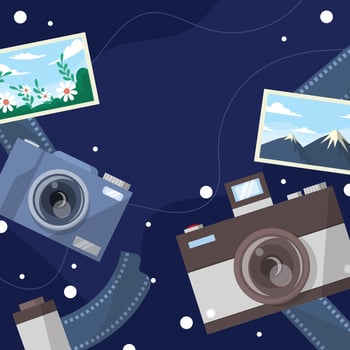 World Photography Day Background vector