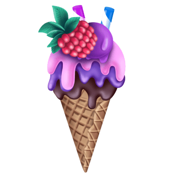 Ice cream cone illustration png