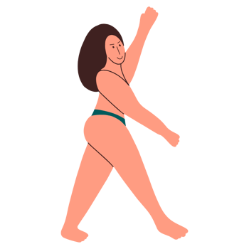 Model Plus size in underwear png
