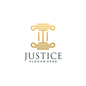 Law attorney and lawyer logo design inspiration vector