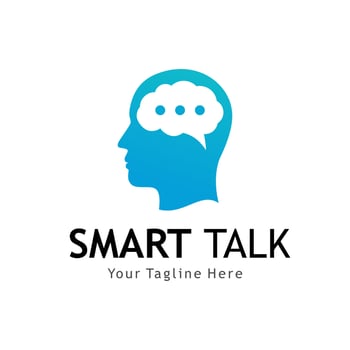 smart talk logo vector