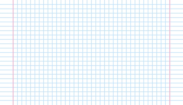 Squared paper sheet notebook background vector for school