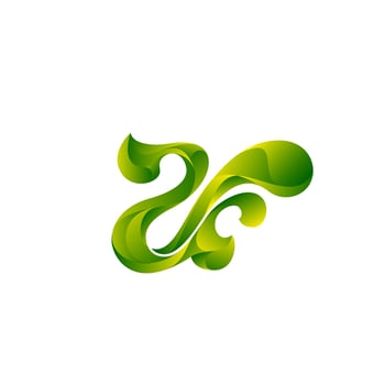 A letter nature logo. Spa and cosmetics logo vector
