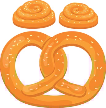 Background Vector illustration mascot couple cookies symbol isolated on white background