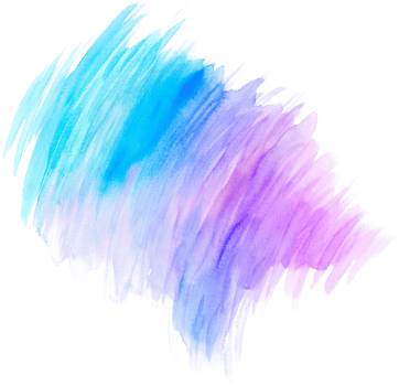 Watercolor paint brush strokes from a hand drawn background png