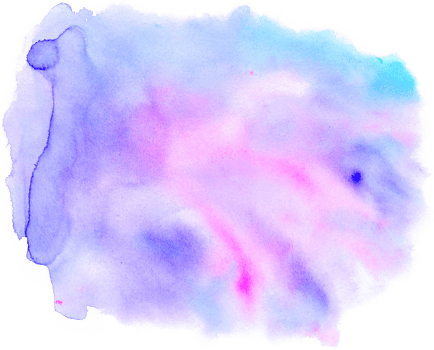 Watercolor paint brush strokes from a hand drawn background png