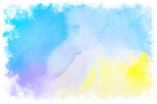 Watercolor paint brush strokes from a hand drawn background png