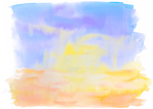 Watercolor paint brush strokes from a hand drawn background png