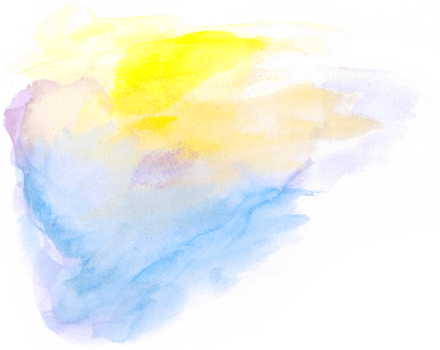 Watercolor paint brush strokes from a hand drawn background png