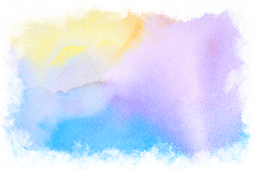 Watercolor paint brush strokes from a hand drawn background png