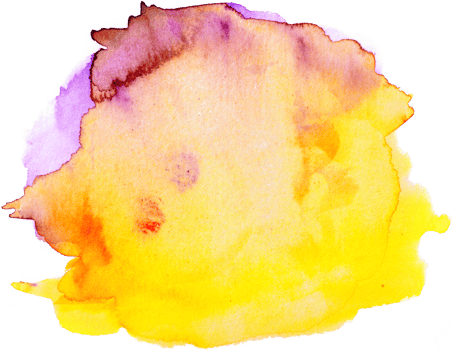 Watercolor paint brush strokes from a hand drawn background png