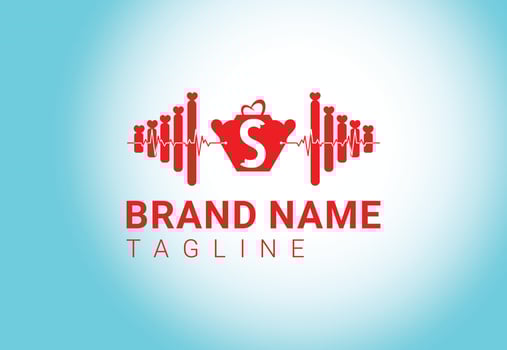 Letter S fitness gym logo, sticker, icon design vector