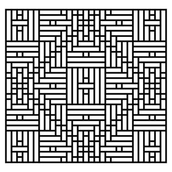 black and white abstract geometric decorative pattern vector