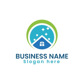 modern home and building cleaning logo template vector 07