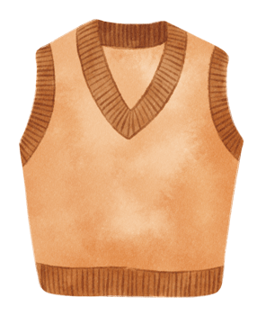 winter clothes vest illustrations watercolor styles png