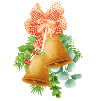Christmas greenery bouquet watercolor illustration styles png