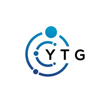 YTG letter technology logo design on white background. YTG creative initials letter IT logo concept. YTG letter design. vector