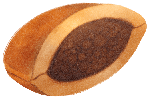 Dorayaki Watercolor illustration png
