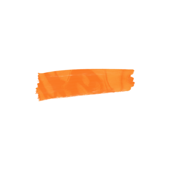 Orange Metallic Brush Stroke png