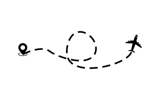 plane icon black png transparent
