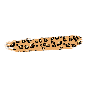 Gold Leopard Brush Stroke png
