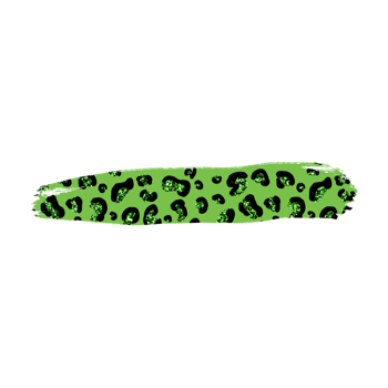 Green Leopard Brush Stroke png