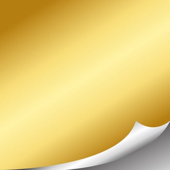 silver and gold gradient Curled paper page corners vector illustration 08