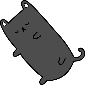 Cute Sleeping Cat Element png